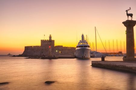Sunset Cruise among East Rhodes Island Coast